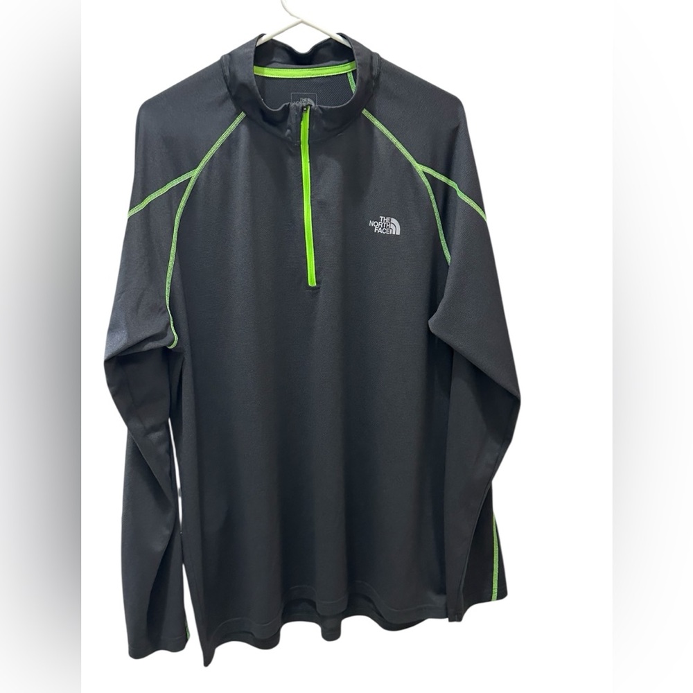 The North Face quarter-zip athletic shirt FlashDry size XL gray long sleeve